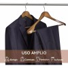 Universo en Linea Set 6 Gancho De Madera Hombro Ancho
