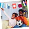 Kisangel 3pcs 32 String International Flags 32 Countries String Flags