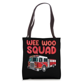 Funny Firefighter Art For Kids Men Women Fireman Firefighter Tote Bag