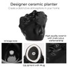 DOMIVKA Small Head Planter - Ceramic Face Planter Pots for