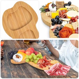 Bachelorette Party Tray, Wooden Rectangular Tray with Wood Hen Aperitif Board Design, Perfect for Bachelorette Night, Bridal Shower, or Girls Night Out, 15.75" x 8.27"