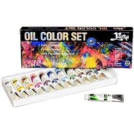 Yarka 33514 Non-Toxic Oil Color Set, 0.25 oz. Tube, Assorted Color (Pack of 12)