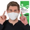 BOTN 10Pcs Large White KF94 Breathable Safety Mask Against, 4-Layer