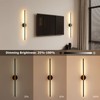 JOOSENLUX Battery Operated Wall Sconces Set of 2 – Gold