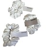 3 Pack Spoiled Child White Satin Hair Scrunchies