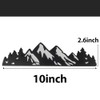 10 Inch Snow Mountain Graphic Logo Badge, Trunk Mountain Logo