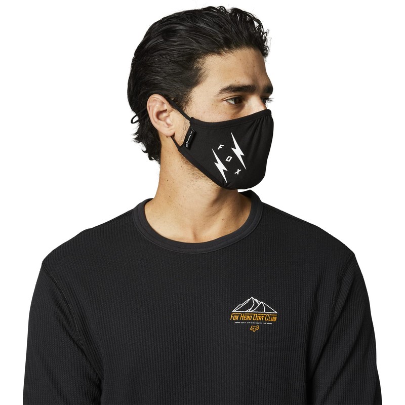 Fox Racing Mens Face Mask Standard Black Image One Size
