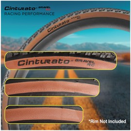 Pirelli Cinturato Gravel RC TLR Classic 45-622 (700 x 45c) Road Bicycle Tire - SpeedGrip Compound, Clincher Type, Tubeless Ready Bike Tire with Keychain 700x45c (2 Pack)