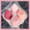 HIGHROCK 4Pcs makeup sponge, beauty sponge for foundation with 1