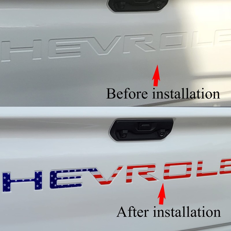 Auto safety Tailgate Insert Letters Compatible with 2019 2020 2021