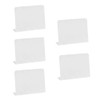 5Pcs Acrylic Mini Chalkboard Signs, 100mmx75mm L-Shaped Erasable Small Blackboard