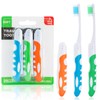 Portable Travel Folding Bristle Toothbrush, Outdoor Mountaineering Camping Medium Toothbrush