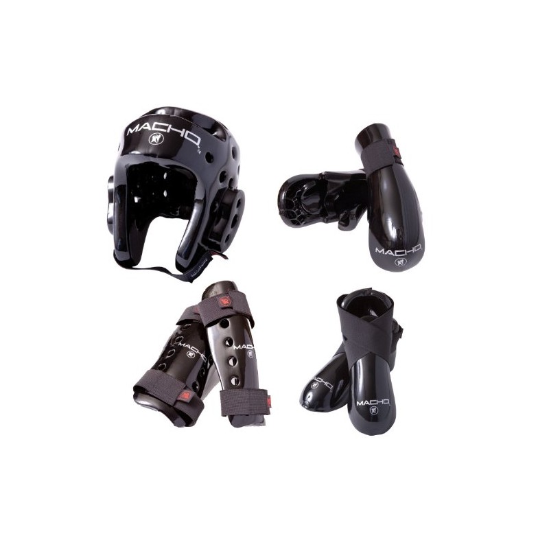 Macho Dyna 7 Piece Sparring Gear Set with shin Guards