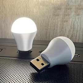 Portable Mini USB Night Light, 2 Counts USB Powered LED Night Light, LED Eye Protective Night Light, Mini USB Light For Home & Office, Lights for Bedroom:_White Light_2pcs