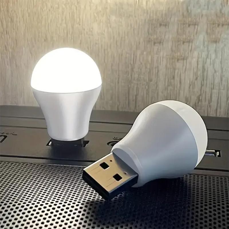 Portable Mini USB Night Light, 2 Counts USB Powered LED