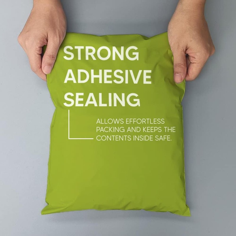 50 Strong Large Green Mailing Postal Postage Bags 9 x