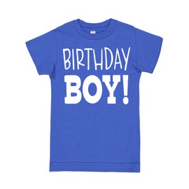 Aiden's Corner Handmade 1st 2nd Birthday Boy Tee Shirts (18 Months, Royal)