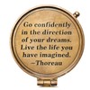 Thoreau's Go Confidently Engraved Compass Graduation Gift, Graduation gift for