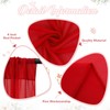 FANPROMS Red Sheer Backdrop Curtains 5x10ft 2 Panels Chiffon Fabric