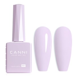 CANNI Purple Lavender Gel Nail Polish, 1Pcs Light Purple Gel Polish Pastel Purple Color Nail Polish Gel High Gloss Soak Off U V Gel Nail French Nail Manicure Salon DIY