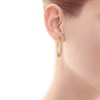 Richapex Pendientes de Plata y Oro Pendientes de aro de