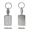 Saint Christopher - Good Ride Silver Keyring with Border the