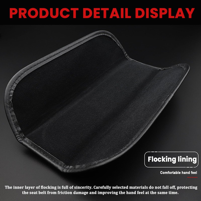JIATUWAN Compatible with ss Seatbelt Covers fit for Chevy Camaro
