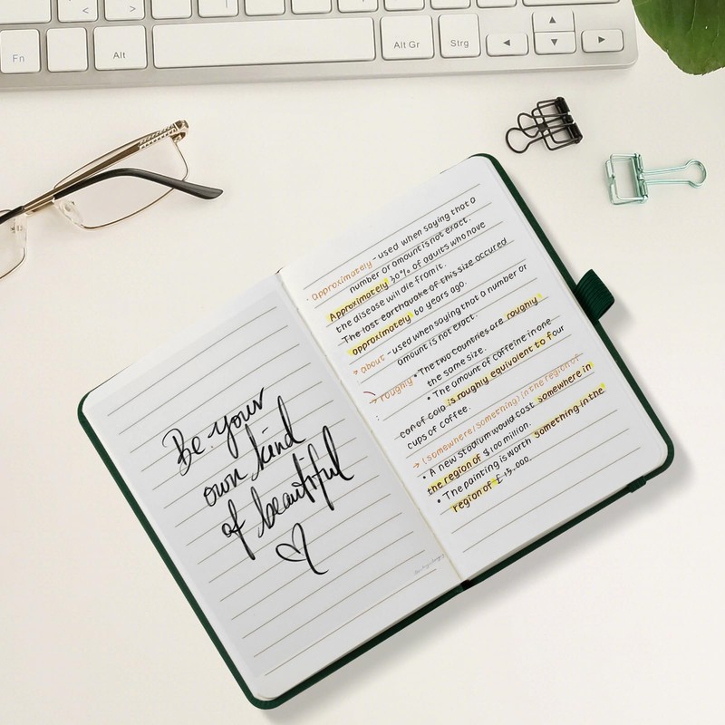 HOMEMARS Notebook A6, 3-piece notebook set, 14.4 cm x 9.6