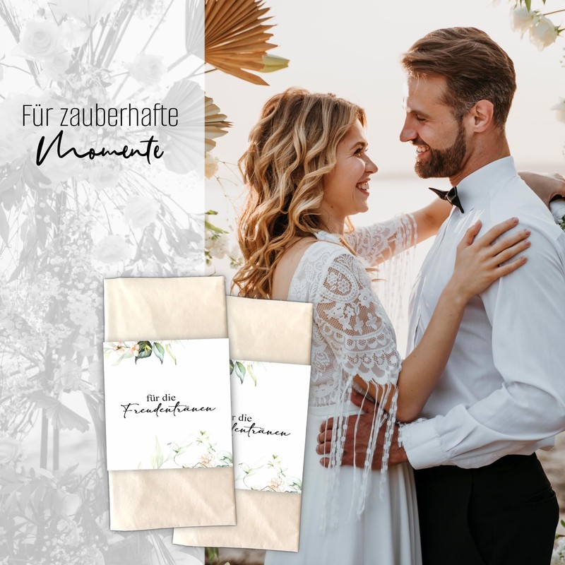 Kackspecht Menu Blank Menu Cards in Boho Design, Pack of