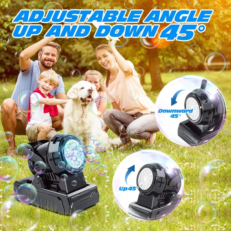 Tecnock Plug in Automatic Bubble Machine 3 Charging Methods Leak