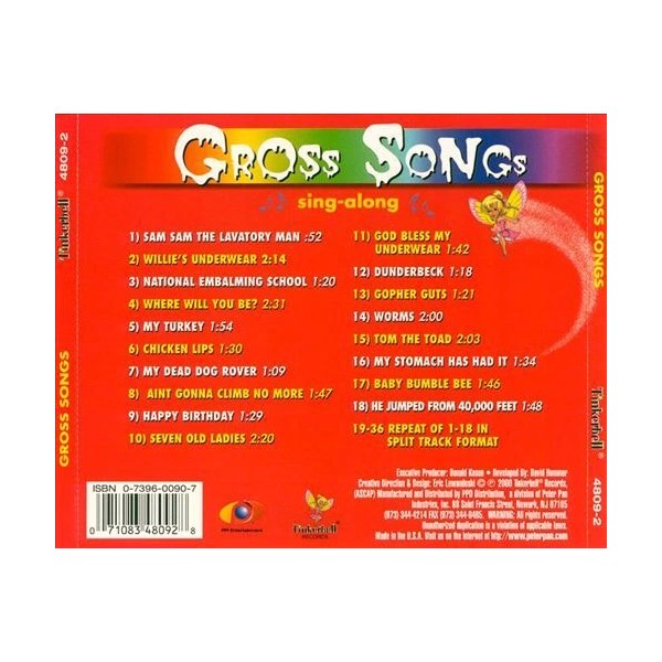 PETER PAN'S PIXIE PLAYERS GROSS SONGS NEW CD