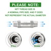 TAISHER 1PCS 304 Stainless Steel 1/4" NPT Male Check Valve,Backflow