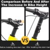 Bicycle Stem Riser Aluminum Alloy Bicycle Handlebar Riser Head Up
