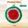 7 Pack Fruit Dish Scrubber Set,Non Scratch Funny Cleaning Sponge