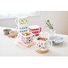 YJ-816 Plune Enameled Multi-Square Pot, Apples Size: Approx. W 7.0