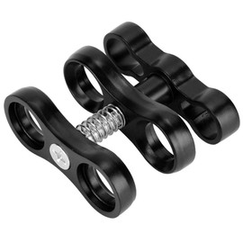 Diving Light Clip Mount,Black Aluminum Alloy Mini Butterfly Ball Adjustable Diving Lights Clamp A For Underwater Photoghy Cra Housing Light Arm Aries Contion sv clip clamp 1 geelenkarm diving