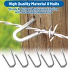 MOXYOY 120 Pcs U Nails for Fencing, U Shaped Nails