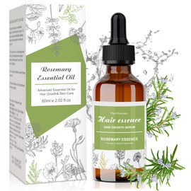 Hair Oil Rosmarinöl Haare Haaröl, Rosemary Oil for Hair, Hair Growth Oil Haarwachstum Beschleunigen, Rosmarin öl für Kopfhaut, 60ml Haarstärkungsöl für Gesundes