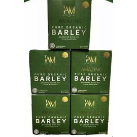 Pure IAM WORLDWIDE AMAZING PURE ORGANIC BARLEY-50 Sachet OrFiveBoxes