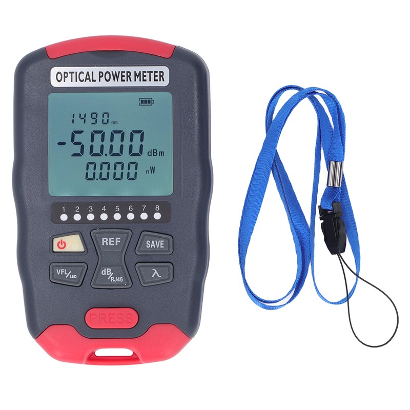 20KM Fiber Optic Power Meter Red Light VFL Visual Fault
