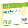 Karteikarten Karteikarten A6 liniert gelb 100St