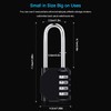 Combination Padlock, [2.6inch Long Shackle] Diyife 4 Digit Combination Lock,