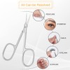 AOMIG Cuticle Scissors, Stainless Curved Blade Nail Scissors, Eyebrow Scissors