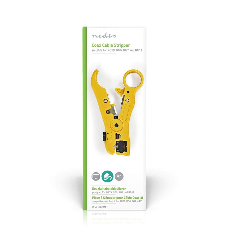 NEDIS Coaxial Cable Stripper RG59 - RG6 - RG7 -
