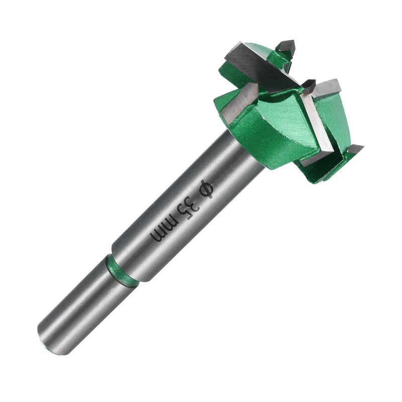 HARFINGTON Forstner Drill Bit 1-3/8" (35mm) Carbide Upgraded 3 Flutes