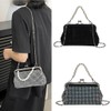 TQUXNGA Crossbody Bag, Purse, Handbag, Purse with Detachable Chain, Pearl