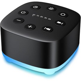 Meditation White Noise Sound Machine 30 Soothing Sounds with 32 Volume Control 12 Night Light 5 Timers Portable Sleep Machine for Travel Powered by AC or USB Sleep Therapy for Baby Kids Adults (Black) : Health & Household - Size: Black