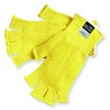 MCR Safety 9373L Kevlar Regular Weight 7 Gauge Fingerless Gloves, Yellow, Large, 1-Pair