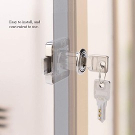 Furniture Lock Cylinder, Zinc Alloy Cabinet Deadbolt Lock for Door Cabinet Mailbox Cupboard & Drawer Locks 2 Keys (19mm)(138-22)