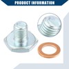 Hihaha Oil Drain Plug/for Car/Durable Steel M10x1.25/2set Silver Tone Copper